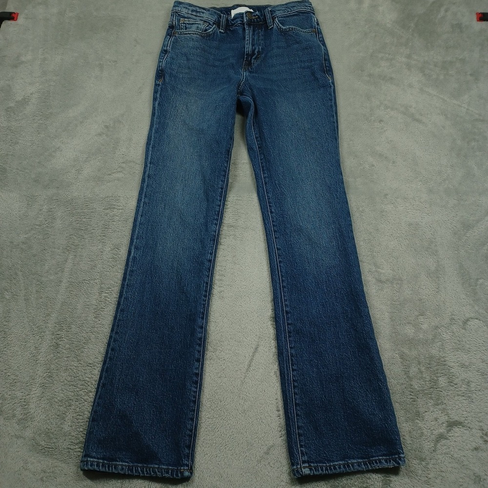 Habitual Jeans Womens 26 Blue‎ Denim Straight Preppy Casual Cotton Blend